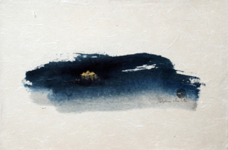 Peinture Encre et pigments paysage